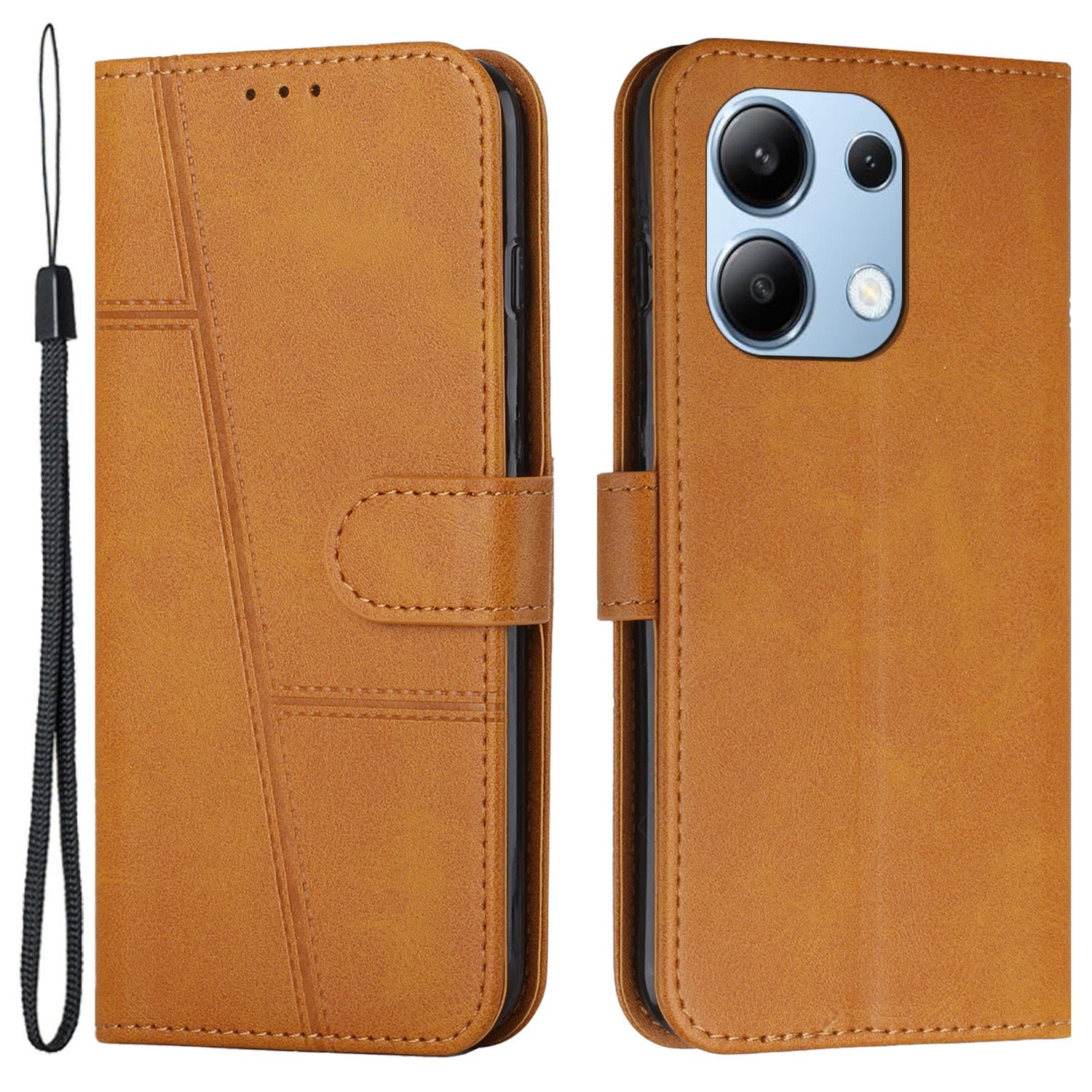 For Xiaomi Redmi Note 13 4G Case PU Leather+TPU Stand Magnetic Closure Shockproof Phone Cover For Xiaomi Redmi Note 13 4G Case PU Leather+TPU Stand Magnetic Closure Shockproof Phone Cover